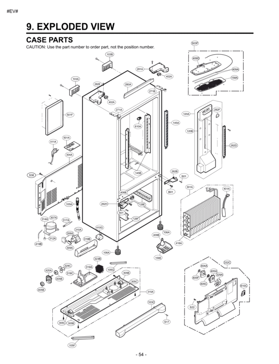 LG Hinge Cover Assembly - ACQ34533345