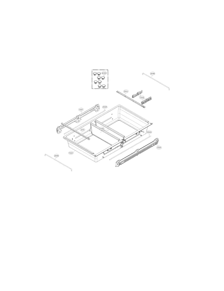 LG Refrigerator Door Basket - MAN63288201