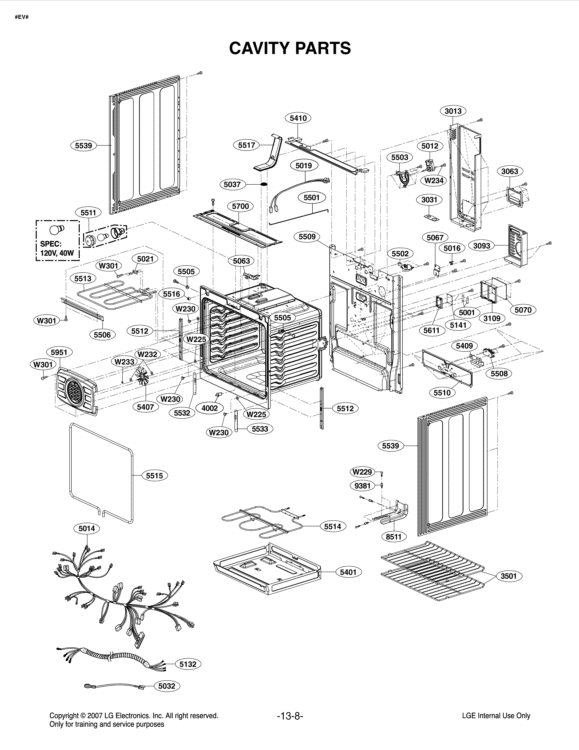LG Range Hinge Bracket - MAZ63249701