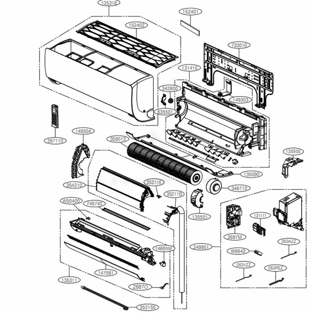 LG Decor Assembly - ACW74737238