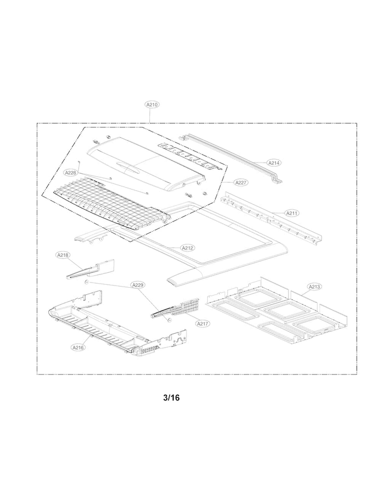 LG Top Plate - MGJ64365201
