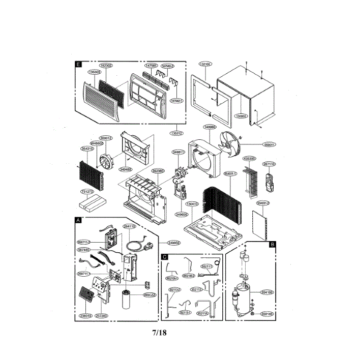 LG Ac Motor - 4681A20041X