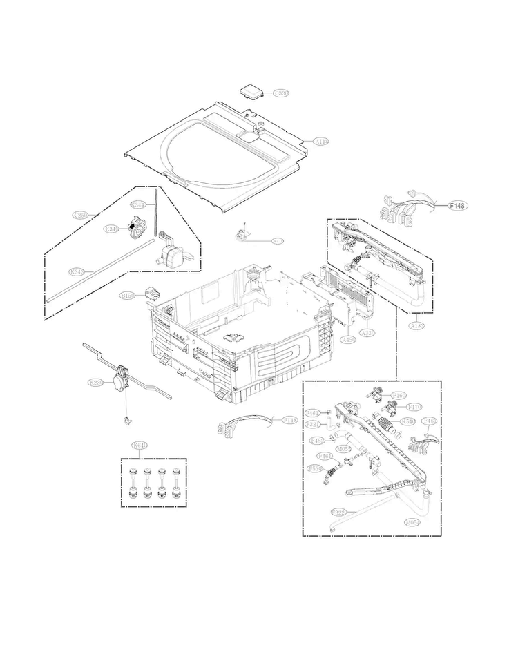 LG Connector Hose - MEJ63165001