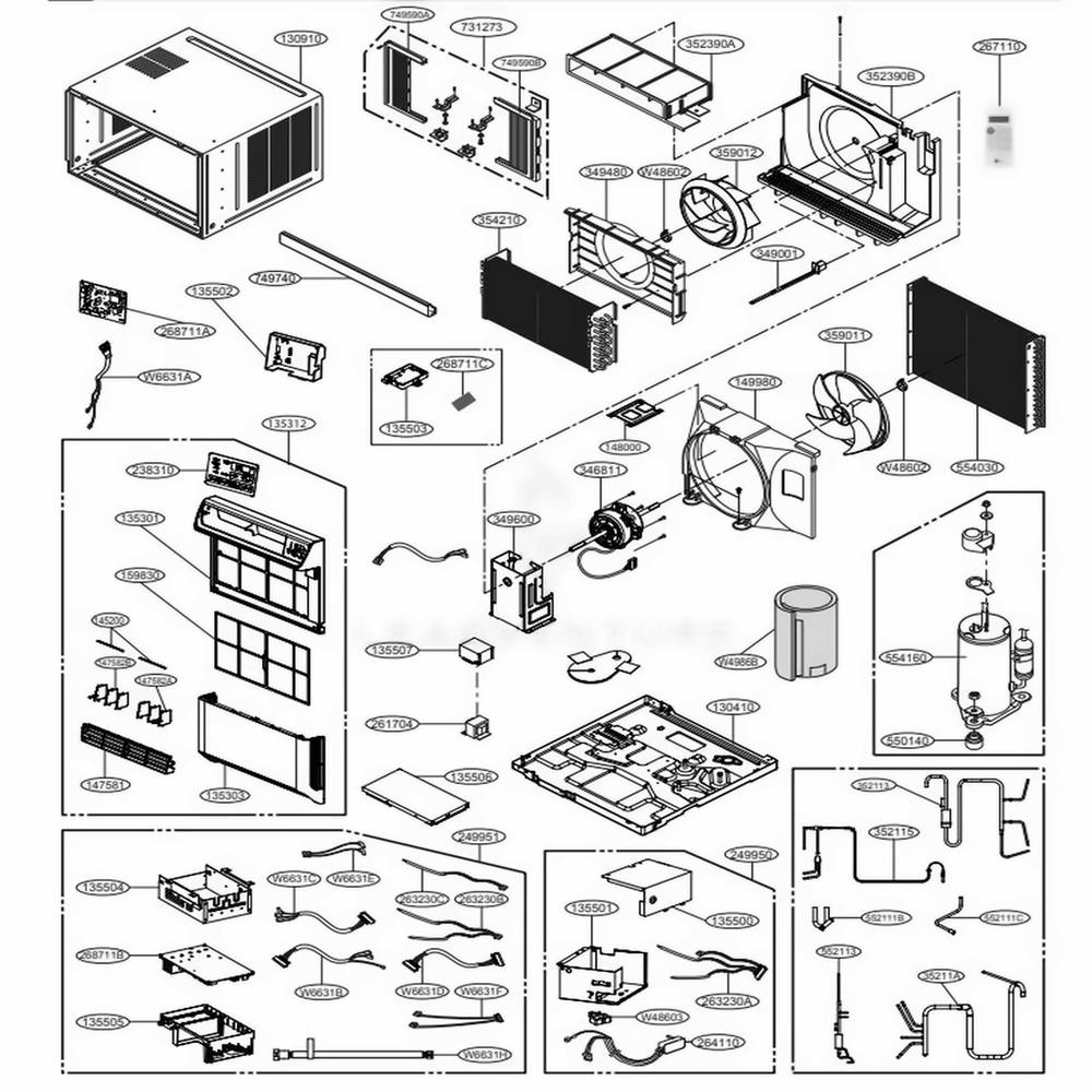 LG Refrigerator Compressor Set - TBZ38177001