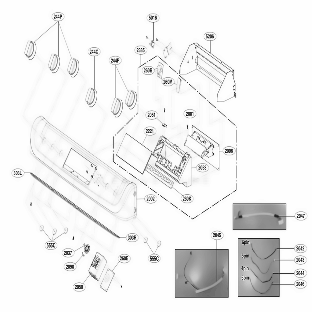 LG Knob Assembly - AEZ74533348