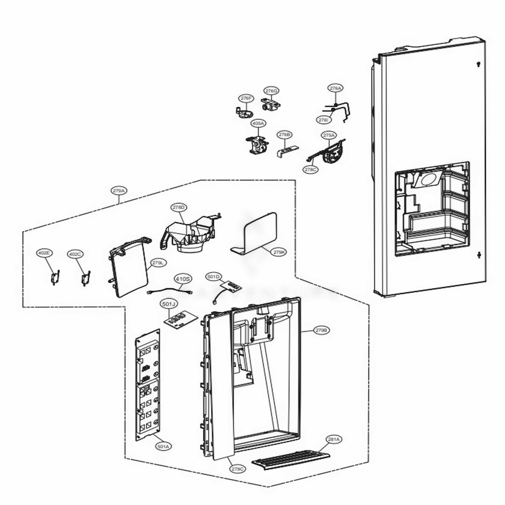 LG Display Cover Assembly - ACQ90319101