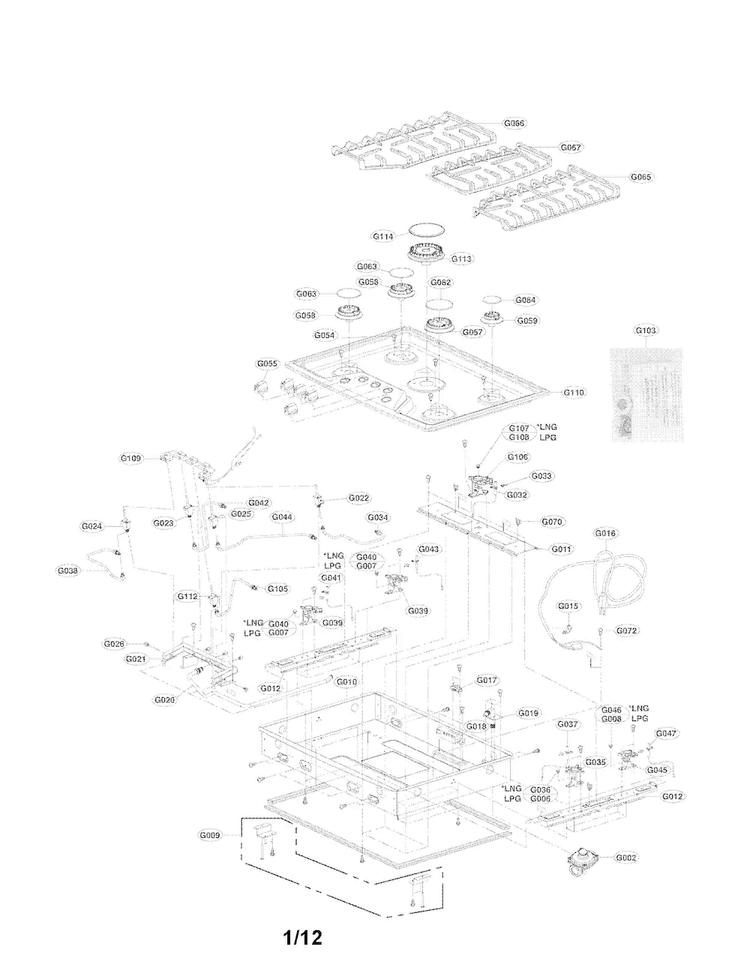 LG Plate Assembly - AGU73728902