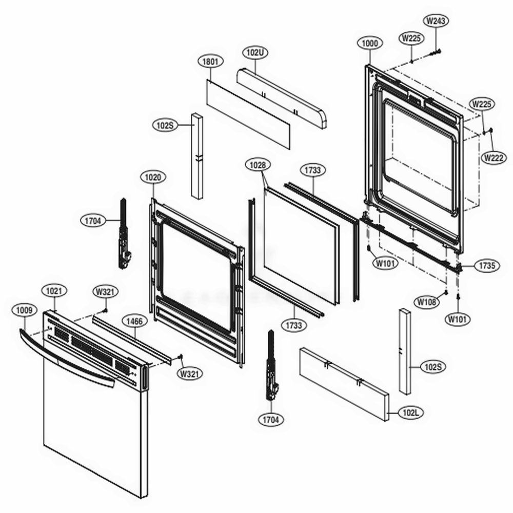 LG Door Assembly,Sub - ADC30000802