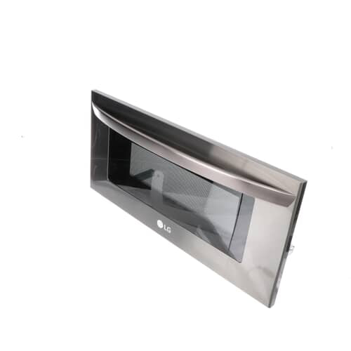 LG Wall Oven Microwave Door Assembly (Black Stainless) - ADC35801913