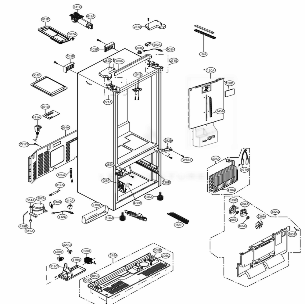 LG Duct Cap - MBL68417401