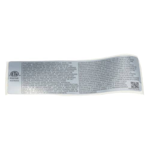 Samsung Label-Standard - DG68-00377A