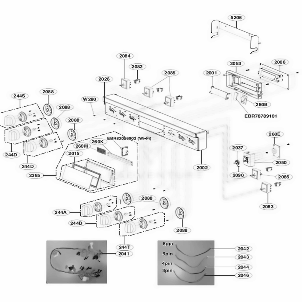 LG Knob Assembly - AEZ74153603
