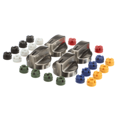 Electrolux Univ. Knob Set (4) - Silv. - KNOBKIT4S