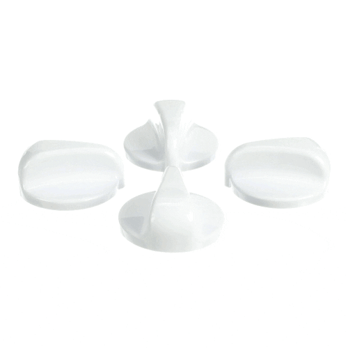 GE Knobtop Bunners (White) - WB03X23020