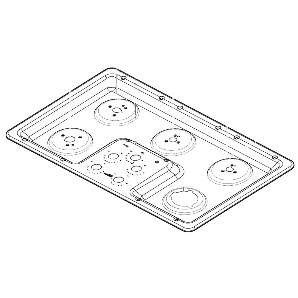 GE Maintop Graphics Asm - WB62X25918