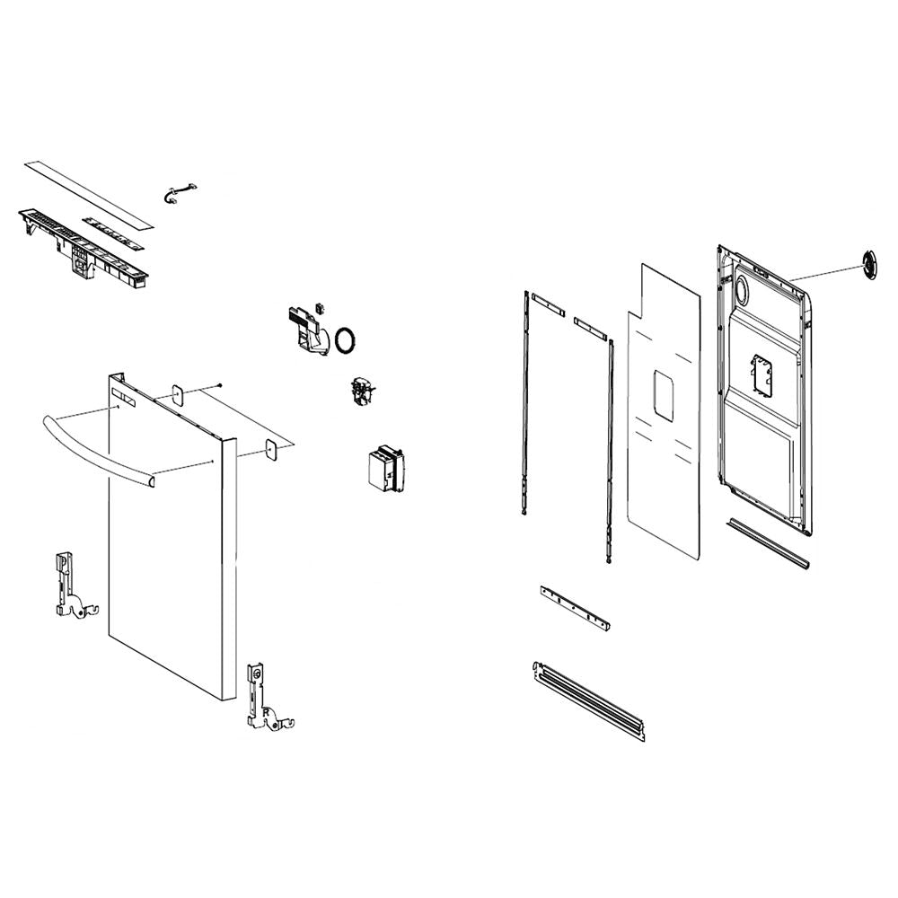 Samsung A/S Assy-Door - DD82-01374B