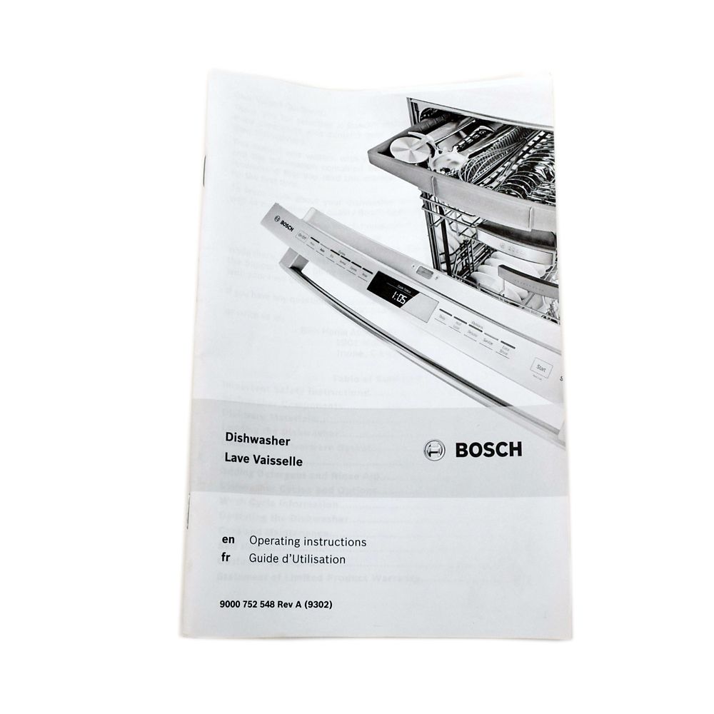 Bosch Instruction Manual - 00764188
