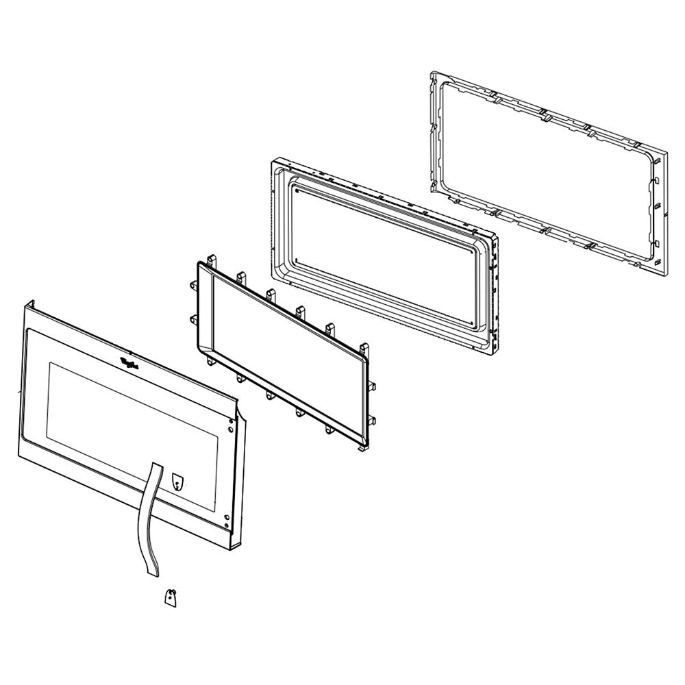 Whirlpool Door/Mw - W10889332