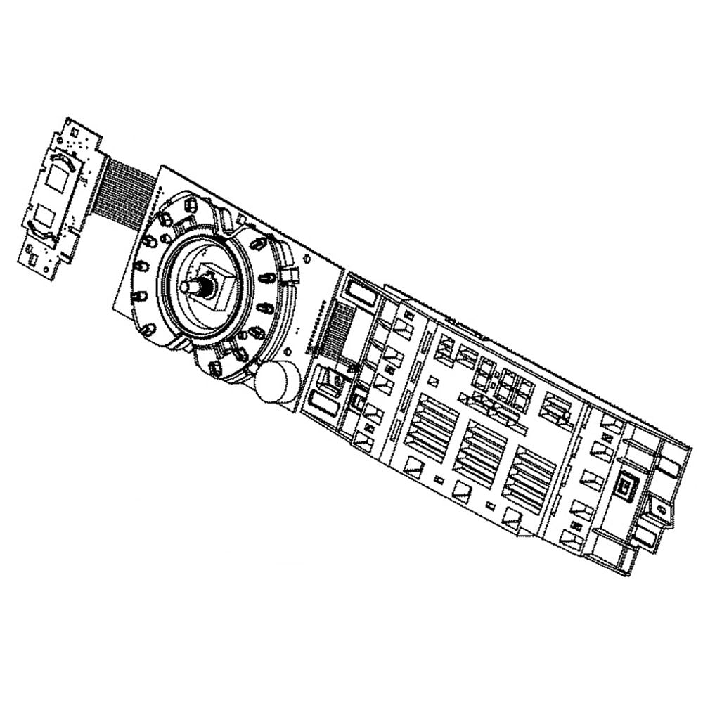 GE User Interface Board Fl Dryer 55 - WE22X35102