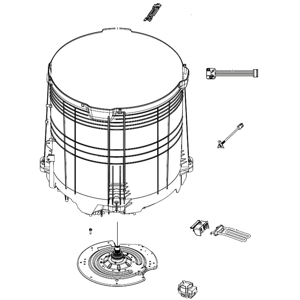 Samsung Assembly Semi Tub Outer - DC97-19565F