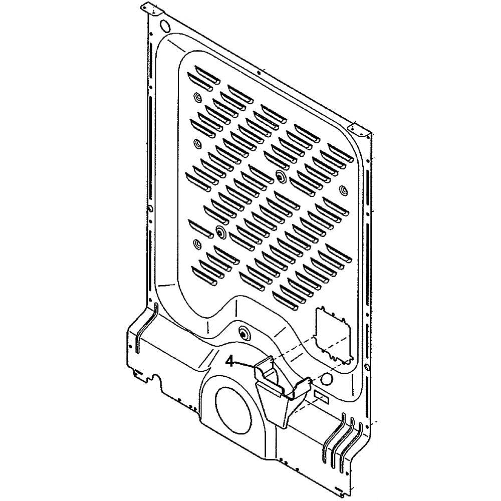 Electrolux Panel, Backsheet,Rear Vented - 137560425