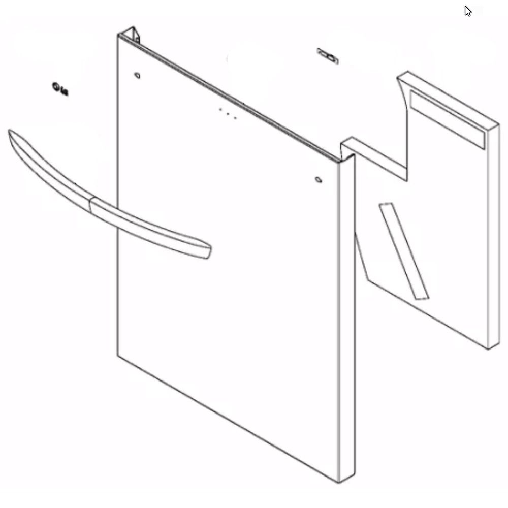 LG Front Cover Assembly - ACQ88048212