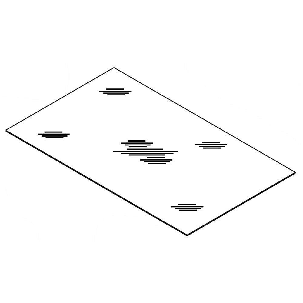 Whirlpool Shelf-Glas - WPW10493549