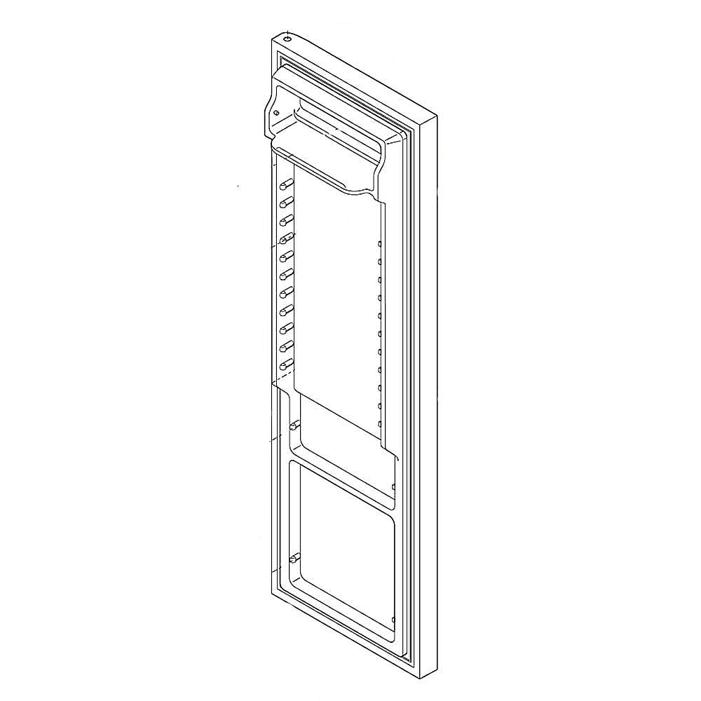 Electrolux Dsp Door-Refr,Black,Complete - 242038869