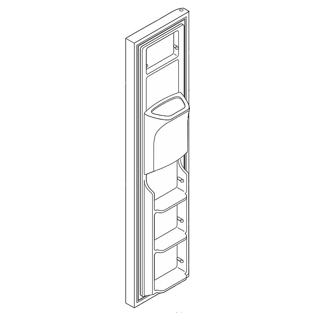 Electrolux Freezer Door,Complete,Stainles - 807460053