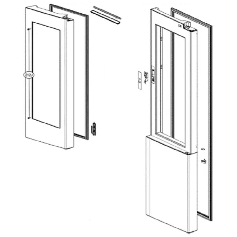 LG Refrigerato Door Foam Assembly - ADD74296513