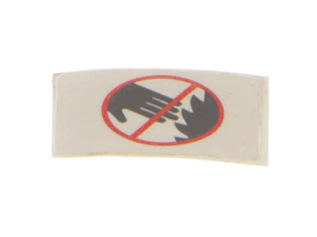 Ryobi Elect. Tools Hand Warning Label - 9181015330202