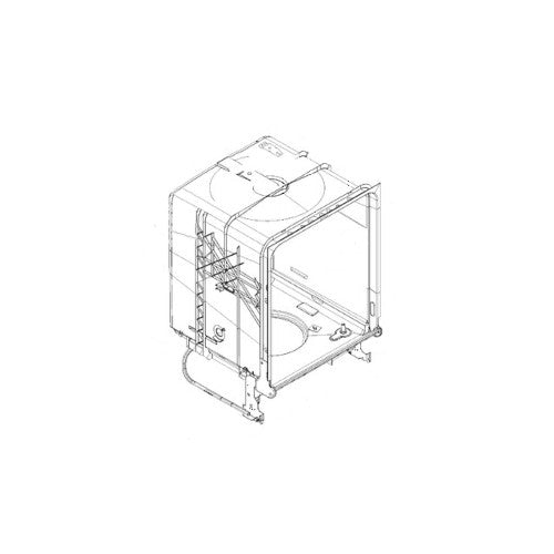 Whirlpool Tub & Col Asm, Tlr,Graphite. L - W11649982