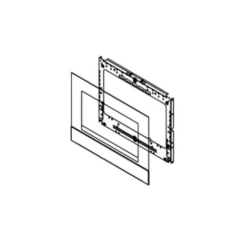 Whirlpool Door Kit Ass-Skin,Glass,Blk,Wo - W11654062