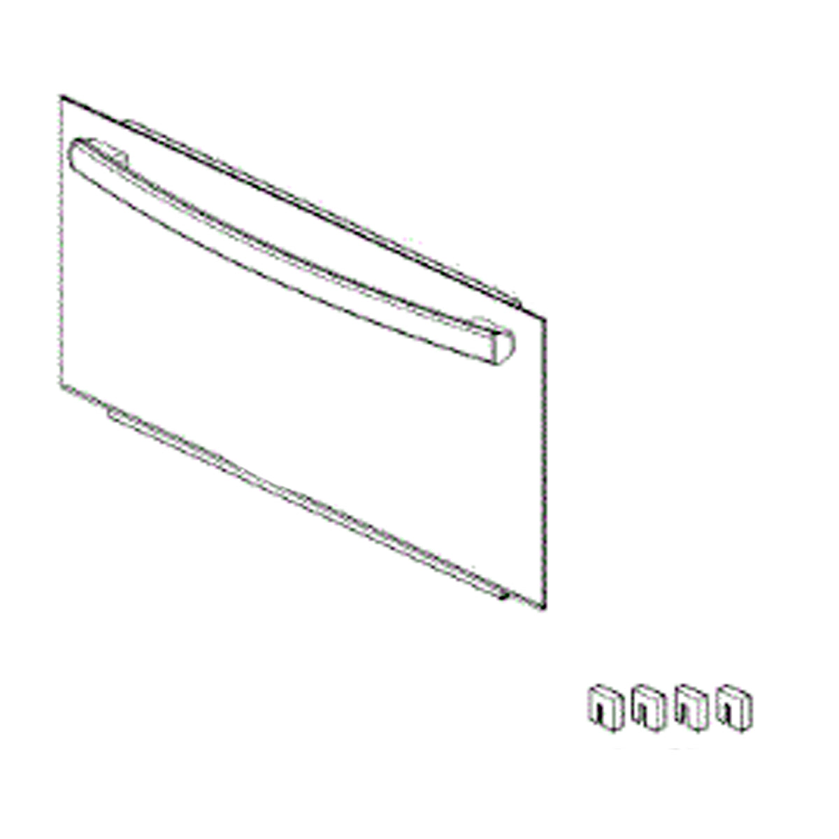 Whirlpool Nlapanel, Front Wht - 70001914