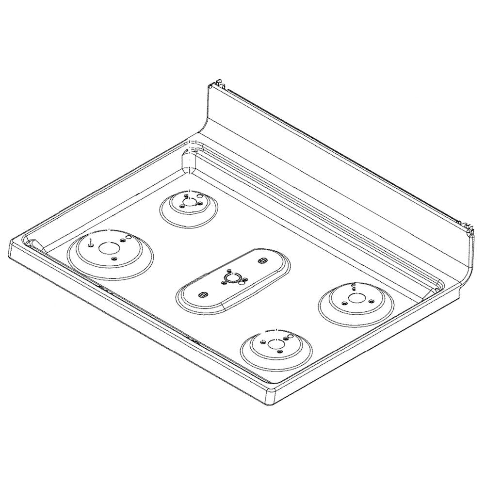 GE Rangetop And Bracket Asm - WB62X24798
