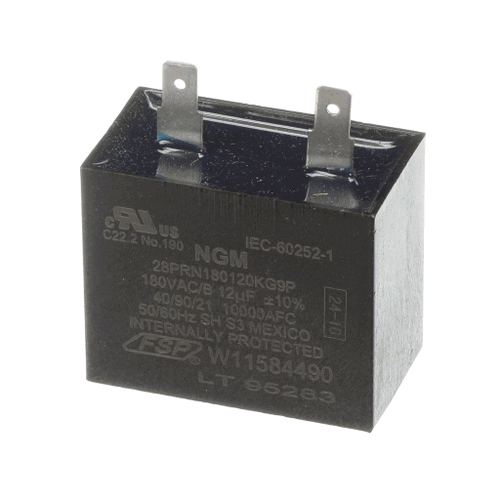 Whirlpool Run Capacitor (12 MFD, 180V) – W11631831