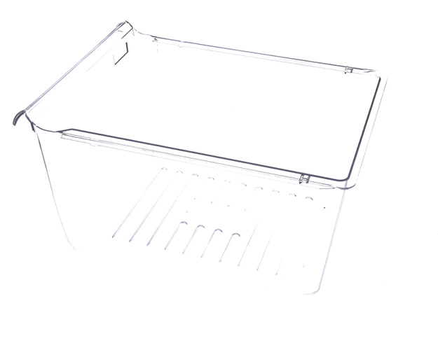 Whirlpool Crisper Pan, Half (Clear Gpps) - WP2256704