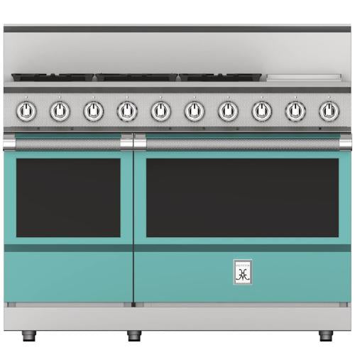 Hestan KRG485GDNGTQ Range, 5 Burner With Griddle, All Gas, 48-Inch - Ng - Turquo