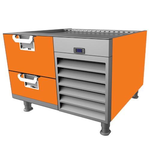 Hestan HFBS48OR Freezer Base, 48-Inch , Self-Contained, Assembly, Orange