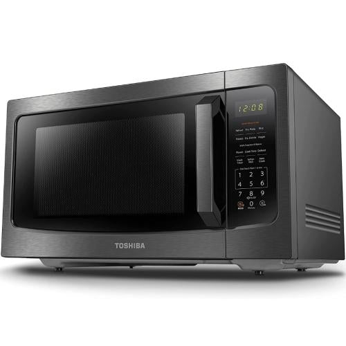 Toshiba MLEM45PBS Smart Black Countertop Microwave, 1.6 Cu-Feet