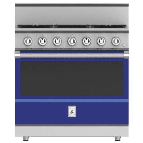 Hestan KRG365LPBU Range, 5 Burner, All Gas, 36-Inch - Lp - Blue