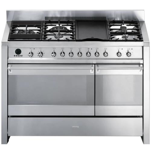 Smeg A3XU6 Dual Fuel Double Ovens Ranges 48-Inch