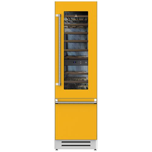 Hestan KRWL24YW Refrigerator With Wine, Left Hinged, 24-Inch - Yellow