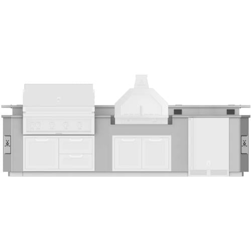 Hestan GESSBC12 Grill, Outdoor Living Suite, Ss Countertop, Bar, Pizza Oven,