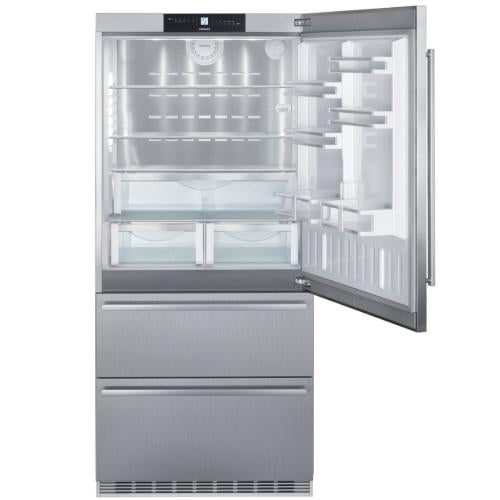 Liebherr CS2090G Combined Fridge-Freezer-Nofrost-Silver Look-Motif Door