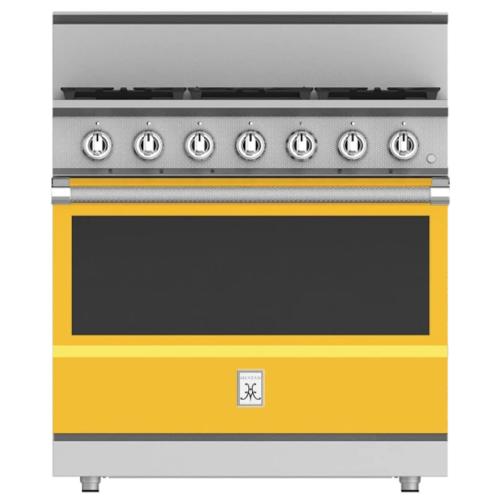 Hestan KRG365LPYW Range, 5 Burner, All Gas, 36-Inch - Lp - Yellow