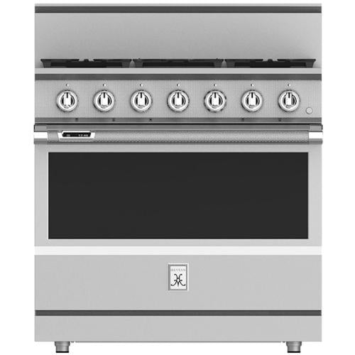 Hestan KRD365NG Range, 5 Burner, Dual Fuel, 36-Inch - Ng - Stainless