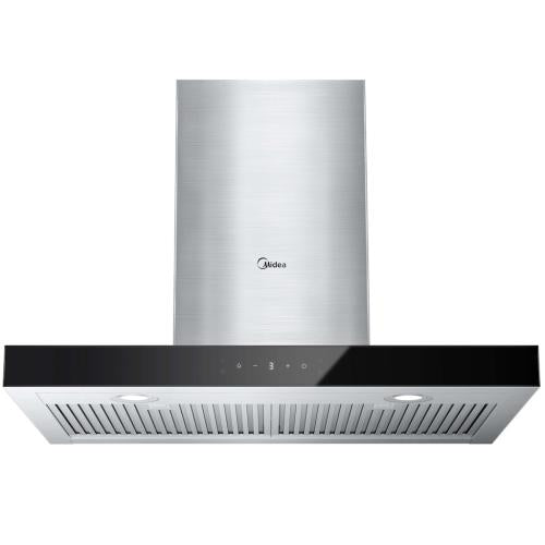 Midea MVT30W9AST Range 30-Inch 450Cfm Vent T Shape Stove Hood