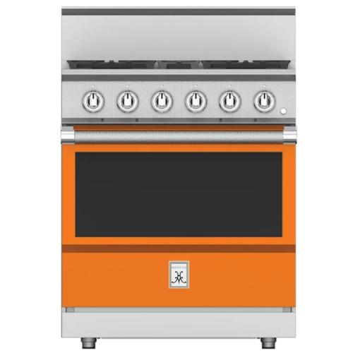 Hestan KRG304LPOR Range, 4 Burner, All Gas, 30-Inch -Lp-Orange