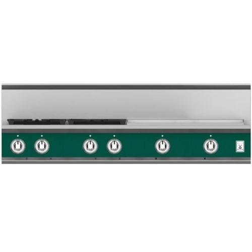 Hestan KRT484GDNGGR Rangetop, 4 Burner With Griddle, 48-Inch - Ng - Green